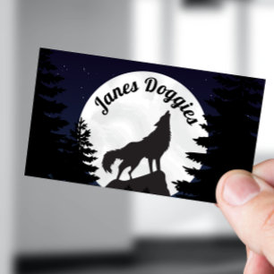 Tarjeta De Visita Mascota Sitting Dog Walking