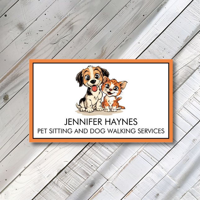 Tarjeta De Visita Mascota Sitting Petsit Dog Walking Services (Subido por el creador)