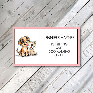 Tarjeta De Visita Mascota Sitting Petsit Dog Walking Services