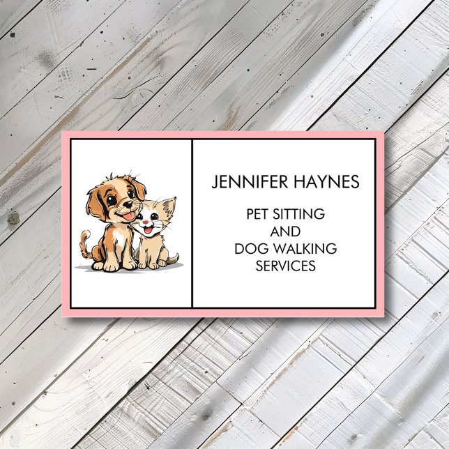 Tarjeta De Visita Mascota Sitting Petsit Dog Walking Services (Subido por el creador)