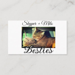 Tarjeta De Visita Mascotas amigos bestias agregar nombre mascota fot