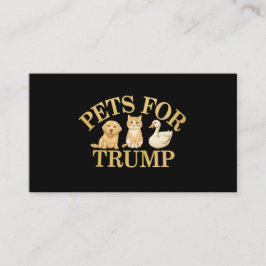 Tarjeta De Visita Mascotas de Trump: Apoyen a Donald Trump 2024