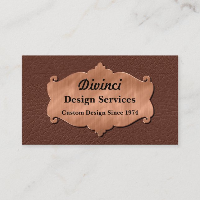 Tarjeta De Visita Masculina elegante (Anverso)