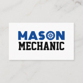 Tarjeta de visita Mason Mechanic