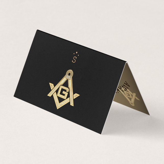 Tarjeta De Visita Masonic Golden Rush (Reverso)