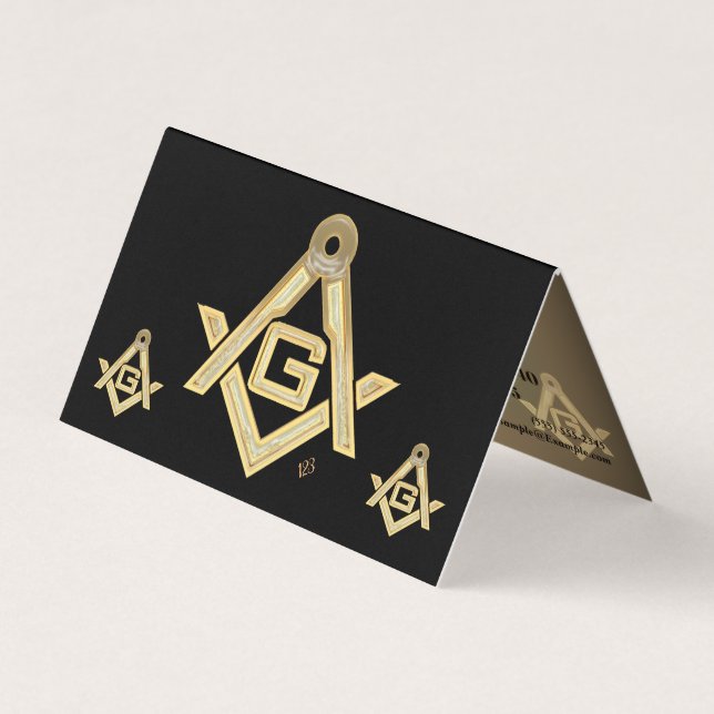 Tarjeta De Visita Masonic Golden Rush (Anverso)