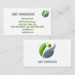 Tarjeta De Visita MASSAGE Alternativa Integrativa Holística