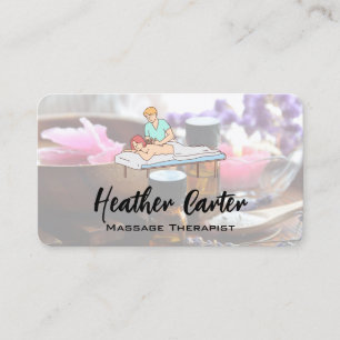 Tarjeta De Visita Massage Spa   Salud 
