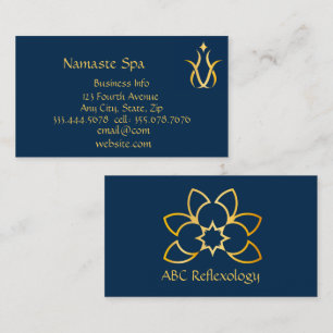 Tarjeta De Visita MASSAGE Terapia de Spa Holística Alternativa