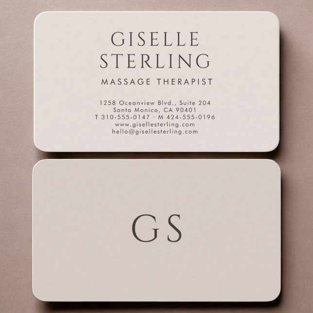 Tarjeta De Visita Massage Therapist (Subido por el creador)