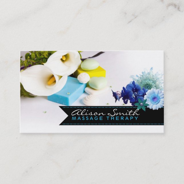 Tarjeta De Visita Massage Therapy Business card (Anverso)