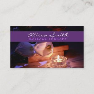Tarjeta De Visita Massage Therapy Business card