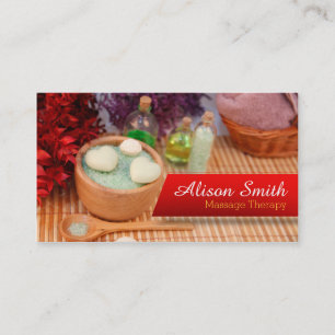 Tarjeta De Visita Massage Therapy / Spa / Health