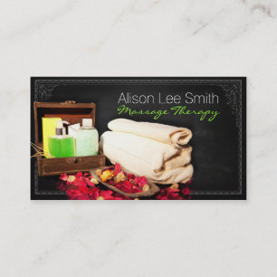 Tarjeta De Visita Massage Therapy / Spa / Health