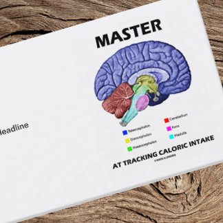 Tarjeta De Visita Master En El Seguimiento De La Admisión Calórica (