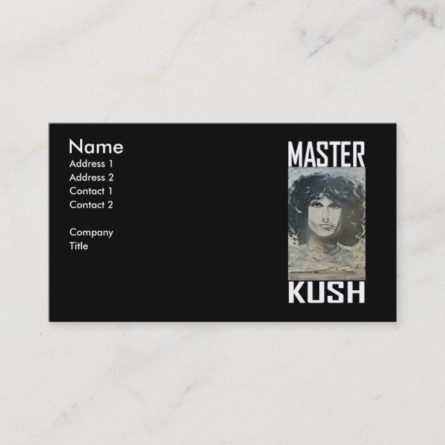 TARJETA DE VISITA MASTER KUSH (Anverso)