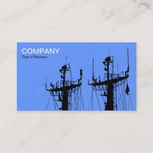 Tarjeta De Visita Mástiles de barco - Azul bebé
