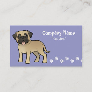 Tarjeta De Visita Mastín/Bullmastiff del dibujo animado