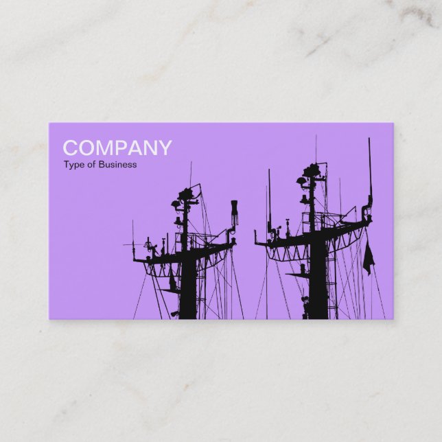 Tarjeta De Visita Mastres de Buques - Lilac (Anverso)