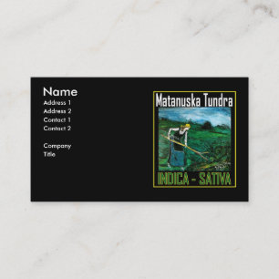 TARJETA DE VISITA MATANUSKA TUNDRA INDICA SATIVA
