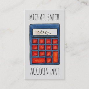 Tarjeta De Visita Matemáticas calculadoras matemáticas contables