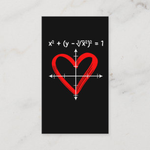 Tarjeta De Visita Matemático de ecuación matemática de amor Día 
