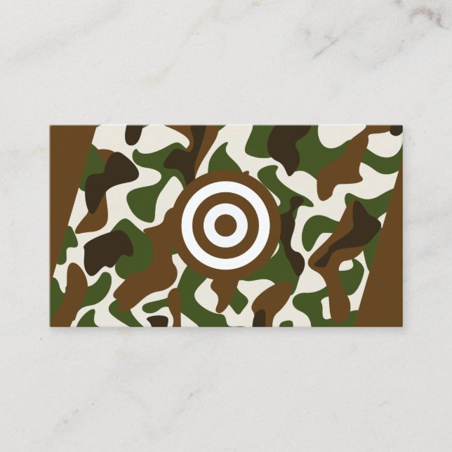 Tarjeta De Visita Material de la industria de la caza Reparación de  (Anverso)