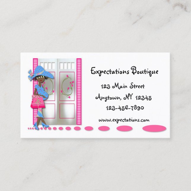 Tarjeta De Visita Maternidad (Anverso)