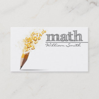 Tarjeta De Visita Math Teacher Business card
