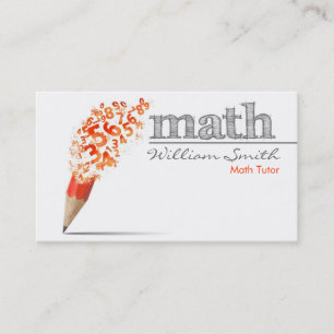 Tarjeta De Visita Math Tutor
