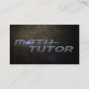 Tarjeta De Visita Math Tutor Business card