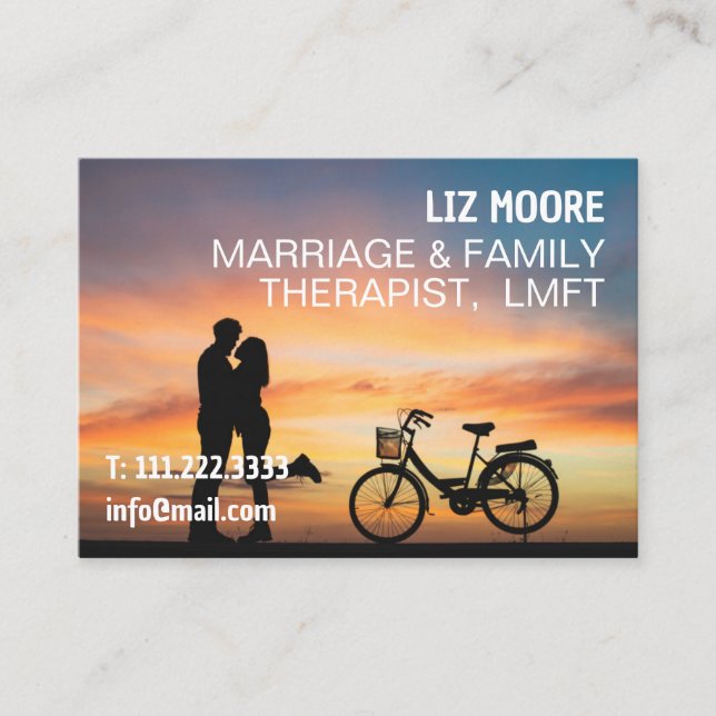 Tarjeta De Visita Matrimonio Y Terapia Familiar (Anverso)