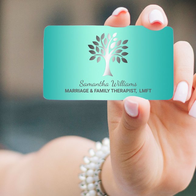 Tarjeta De Visita Matrimonio Y Terapia Familiar (Marriage And Family Therapist Business Cards)