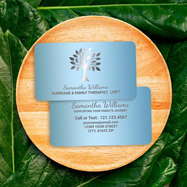 Tarjeta De Visita Matrimonio Y Terapia Familiar (Marriage And Family Therapist Business Cards)
