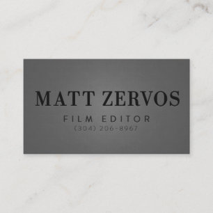 Tarjeta De Visita Matt Zervos