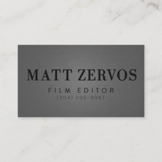 Tarjeta De Visita Matt Zervos