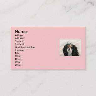 Tarjeta De Visita Mattie el rey Charles Cavalier