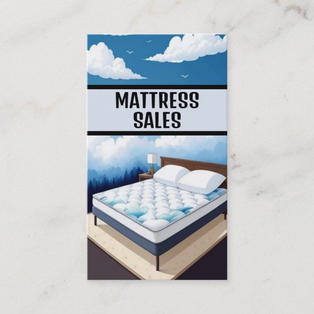 Tarjeta De Visita Mattress Sales (Anverso)