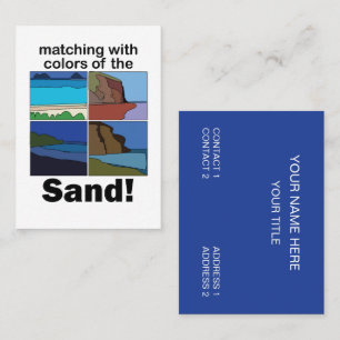 Tarjeta De Visita Maui Hawái que combina con los colores de la arena
