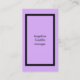 Tarjeta De Visita Mauve Mallow de moda de época rosa estilo