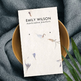 TARJETA DE VISITA MAUVE PETAL HANDMADE PAPEL STUD EARRING PANPLAY