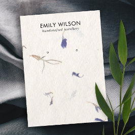 TARJETA DE VISITA MAUVE PETAL HANDMADE PAPEL STUD EARRING PANPLAY