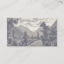 Tarjeta De Visita Mauve Vintage Mountain Personalizado Business Card
