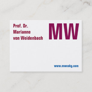 Tarjeta De Visita Máxima elegancia