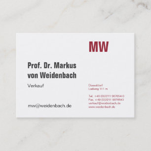 Tarjeta De Visita Máxima Elegancia