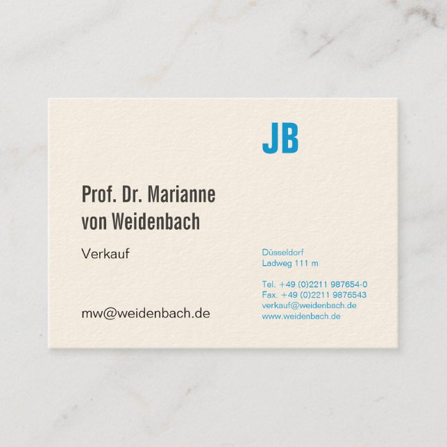 Tarjeta De Visita Máximo elegante (Anverso)