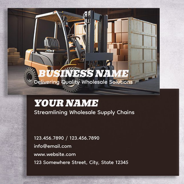 Tarjeta De Visita Mayorista de Logística (Logistics Wholesale Business Cards)
