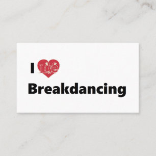 Tarjeta De Visita Me apasiona el breakdancing