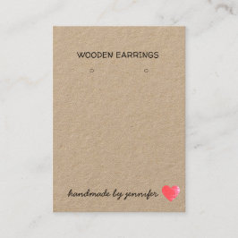 Tarjeta De Visita Me encanta el corazón hecho a mano por el titular 