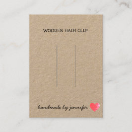 Tarjeta De Visita Me encanta El Corazón Hecho A Mano Por Nombre Port